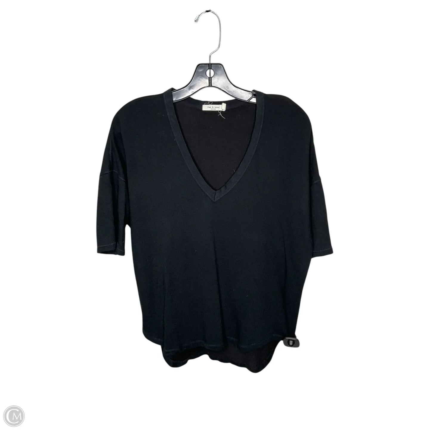 Top Short Sleeve Basic By Rag And Bone In Black, Size: S