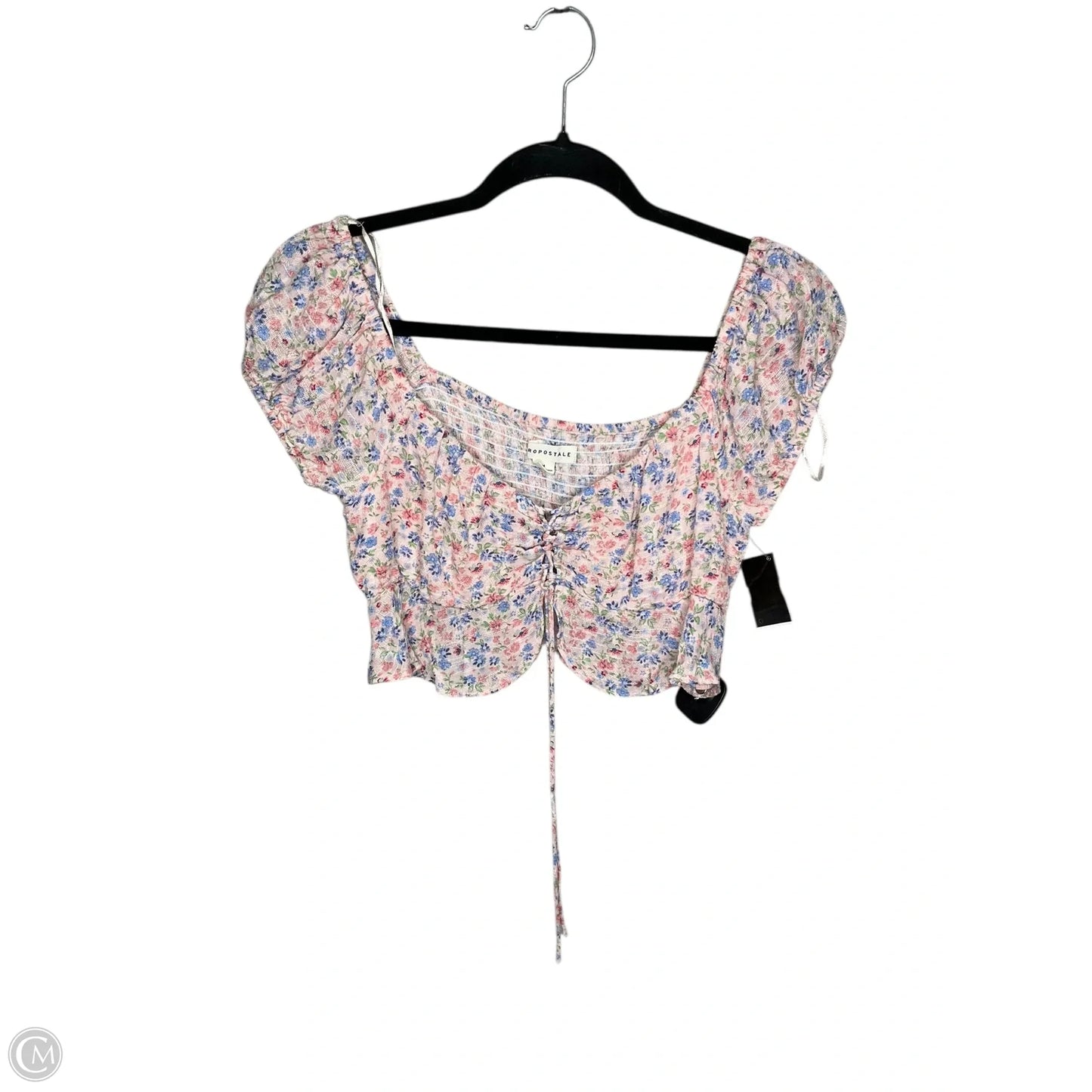 Top Short Sleeve By Aeropostale In Floral Print, Size: M
