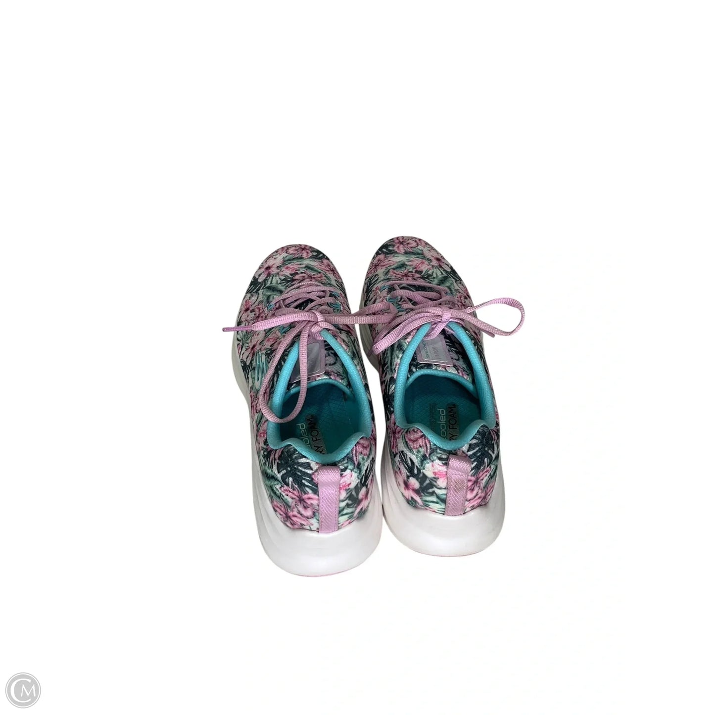 Shoes Athletic By Skechers In Floral Print, Size: 11