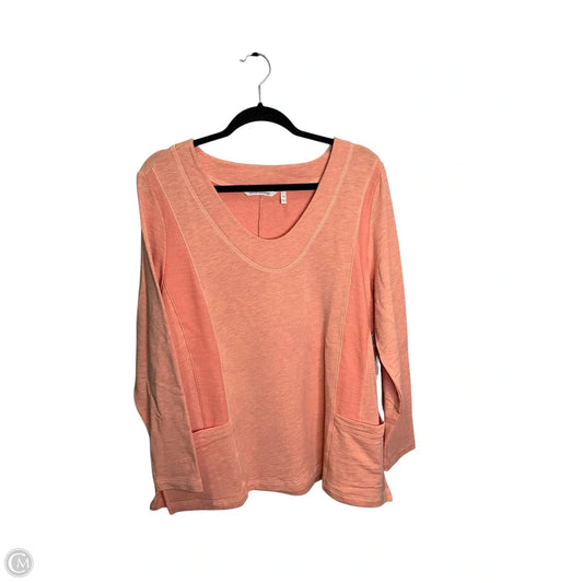 Top Long Sleeve By Soft Surroundings In Orange, Size: 1x