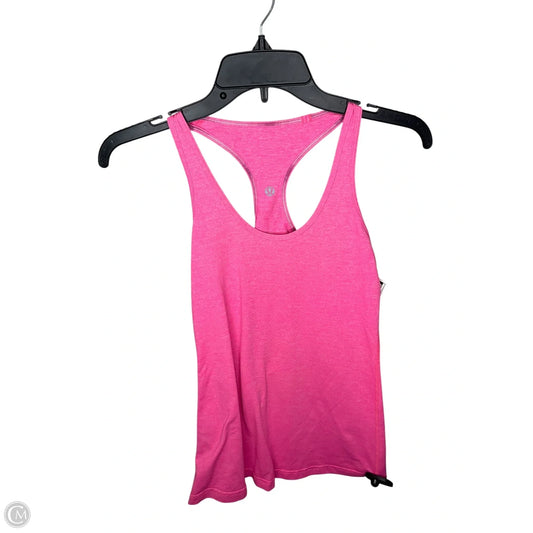 Athletic Tank Top By Lululemon In Pink, Size: S