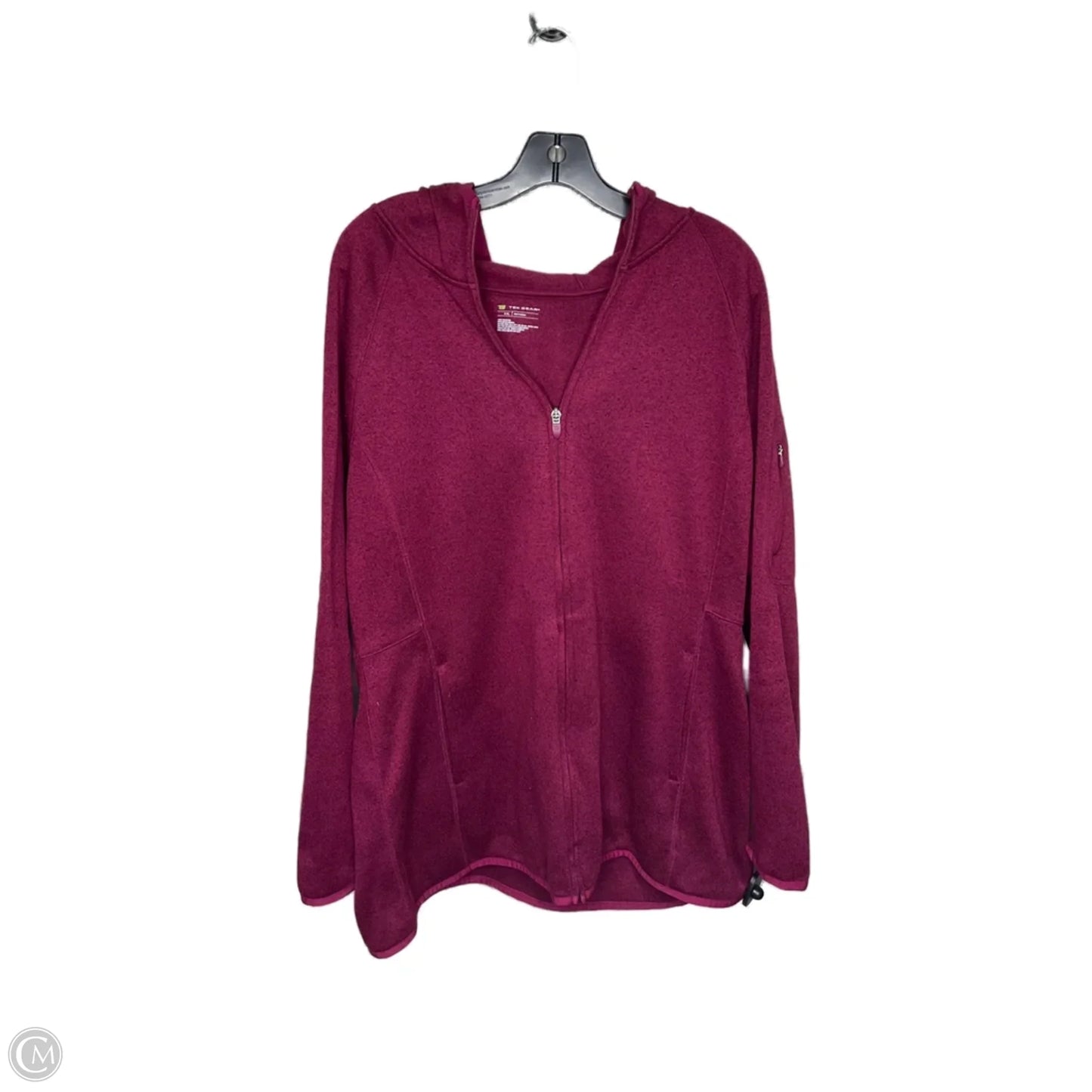 Athletic Jacket By Tek Gear In Red, Size: 2x