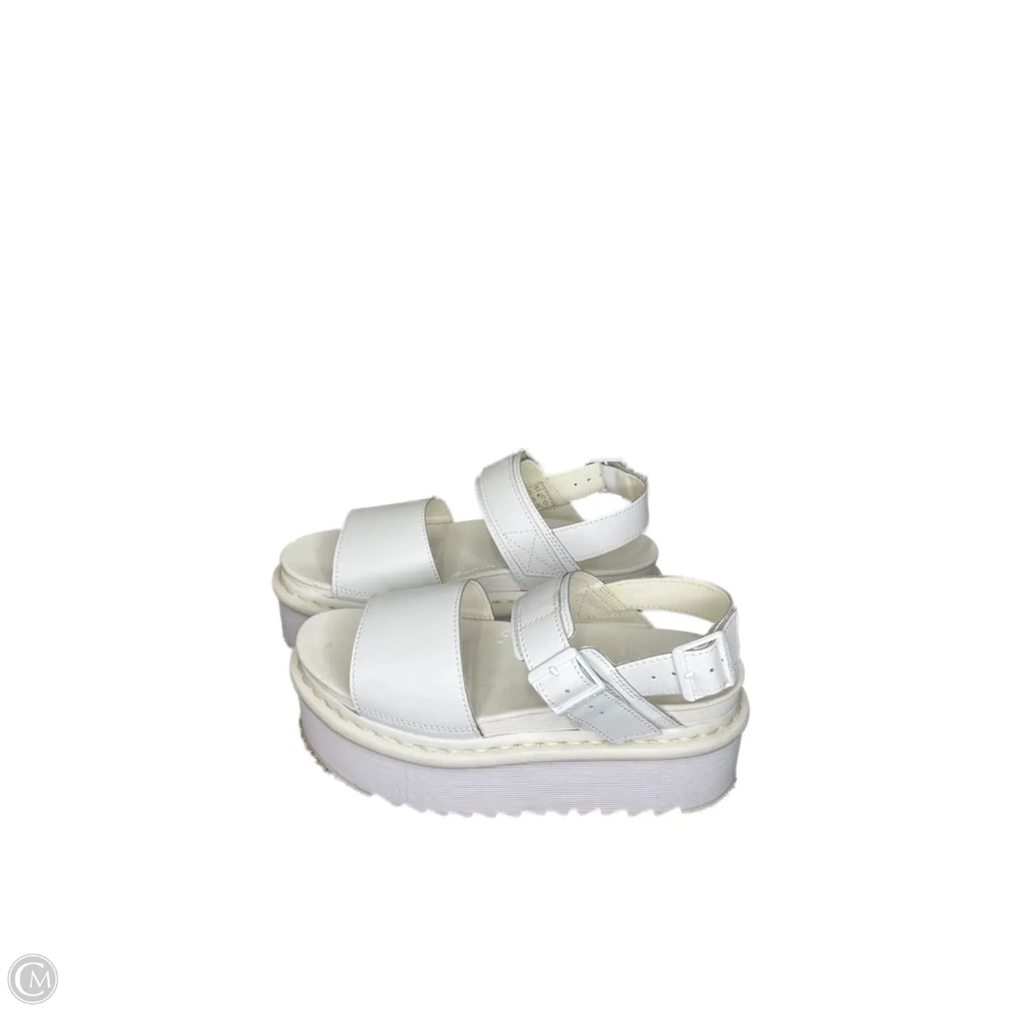 Shoes Heels Platform By Dr Martens In White, Size: 8