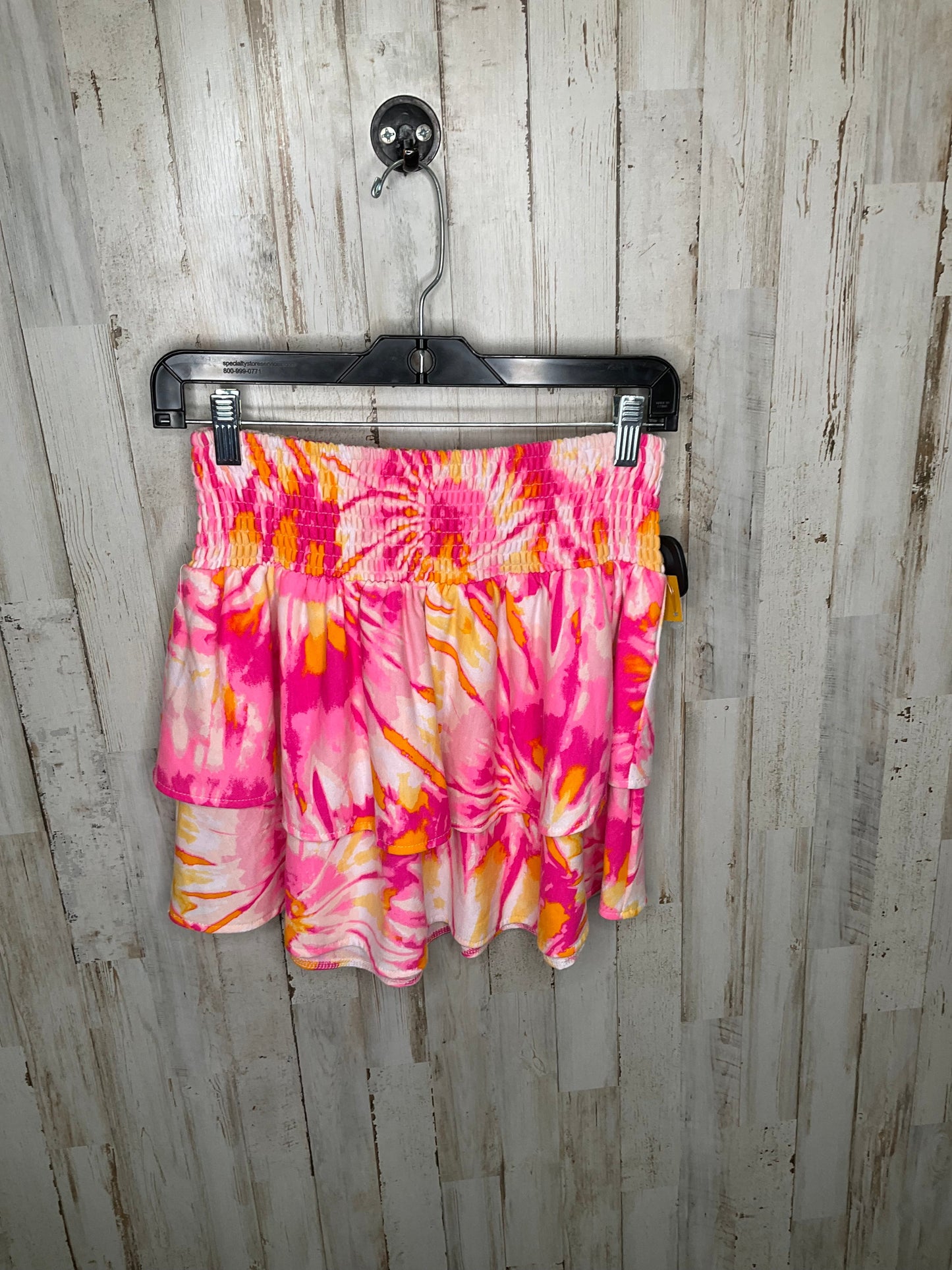 Pink & Yellow Skirt Mini & Short Crown And Ivy, Size M