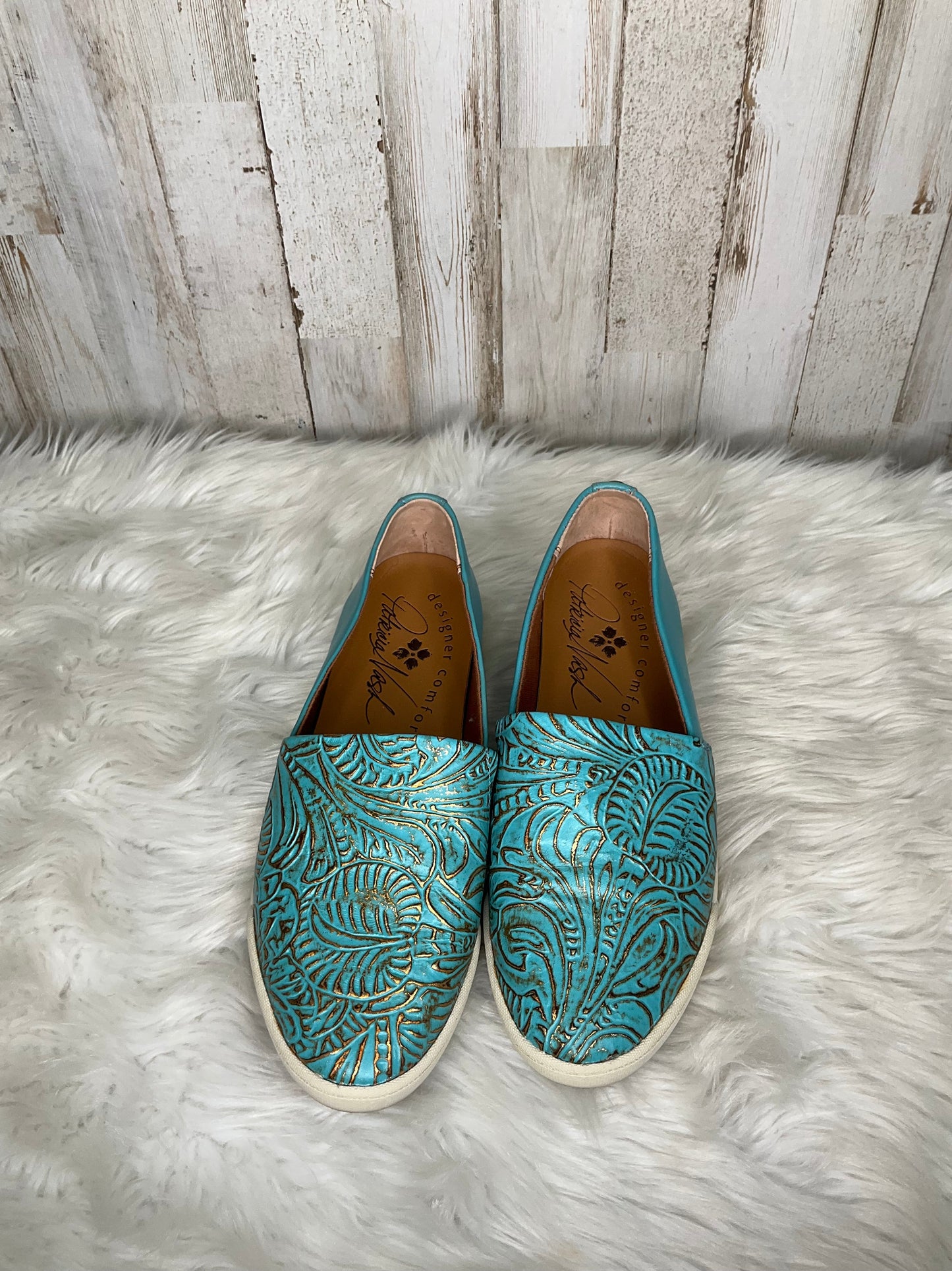 Blue Shoes Flats Patricia Nash, Size 7.5