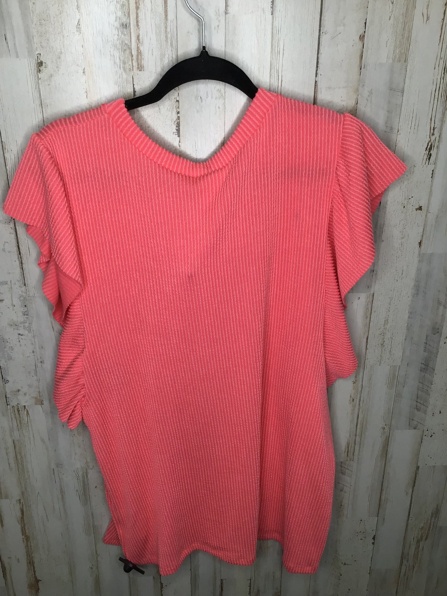 Pink Top Short Sleeve Lovely Melody, Size 1x