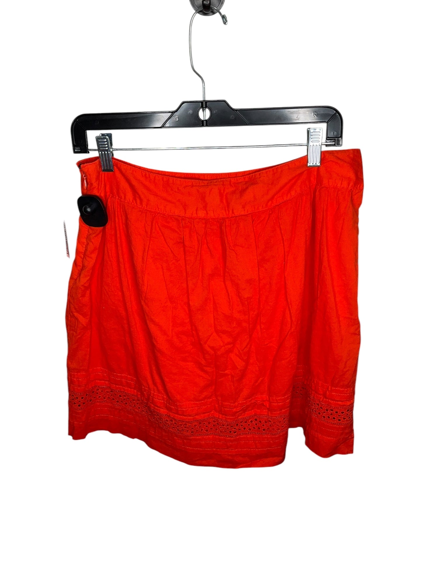 Skirt Mini & Short By Loft In Orange, Size: 6