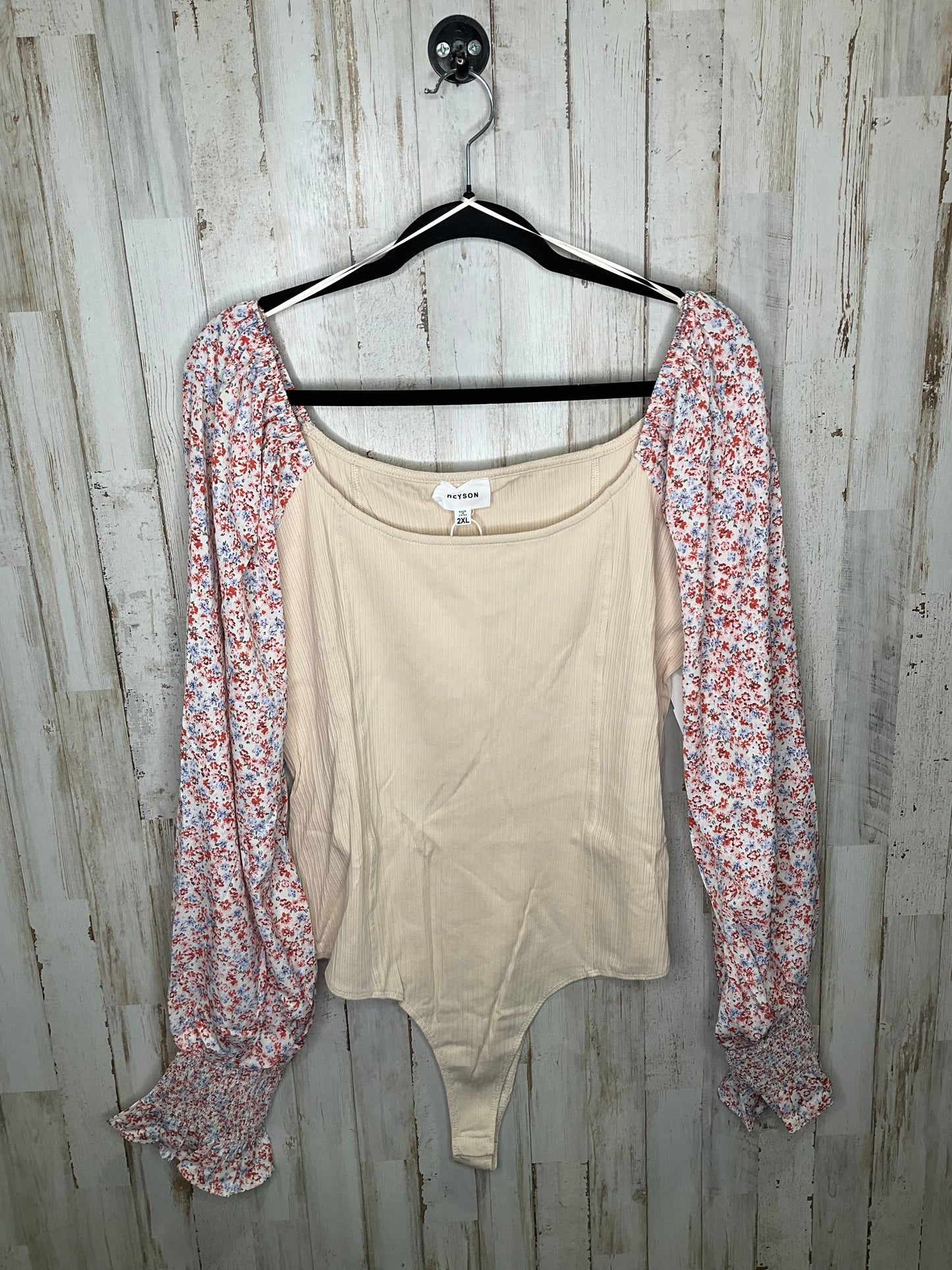 Cream Bodysuit Cmc, Size 2x