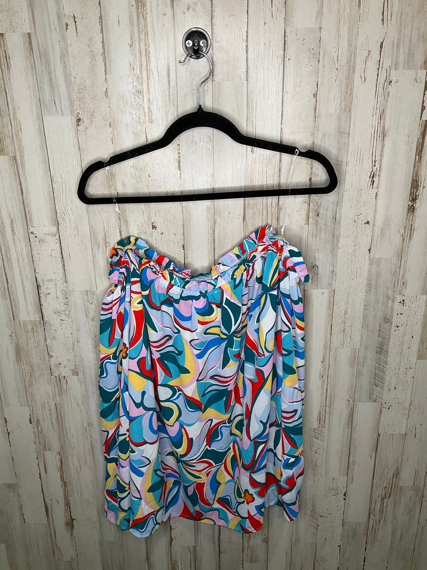 Multi-colored Top Short Sleeve Cmc, Size 2x