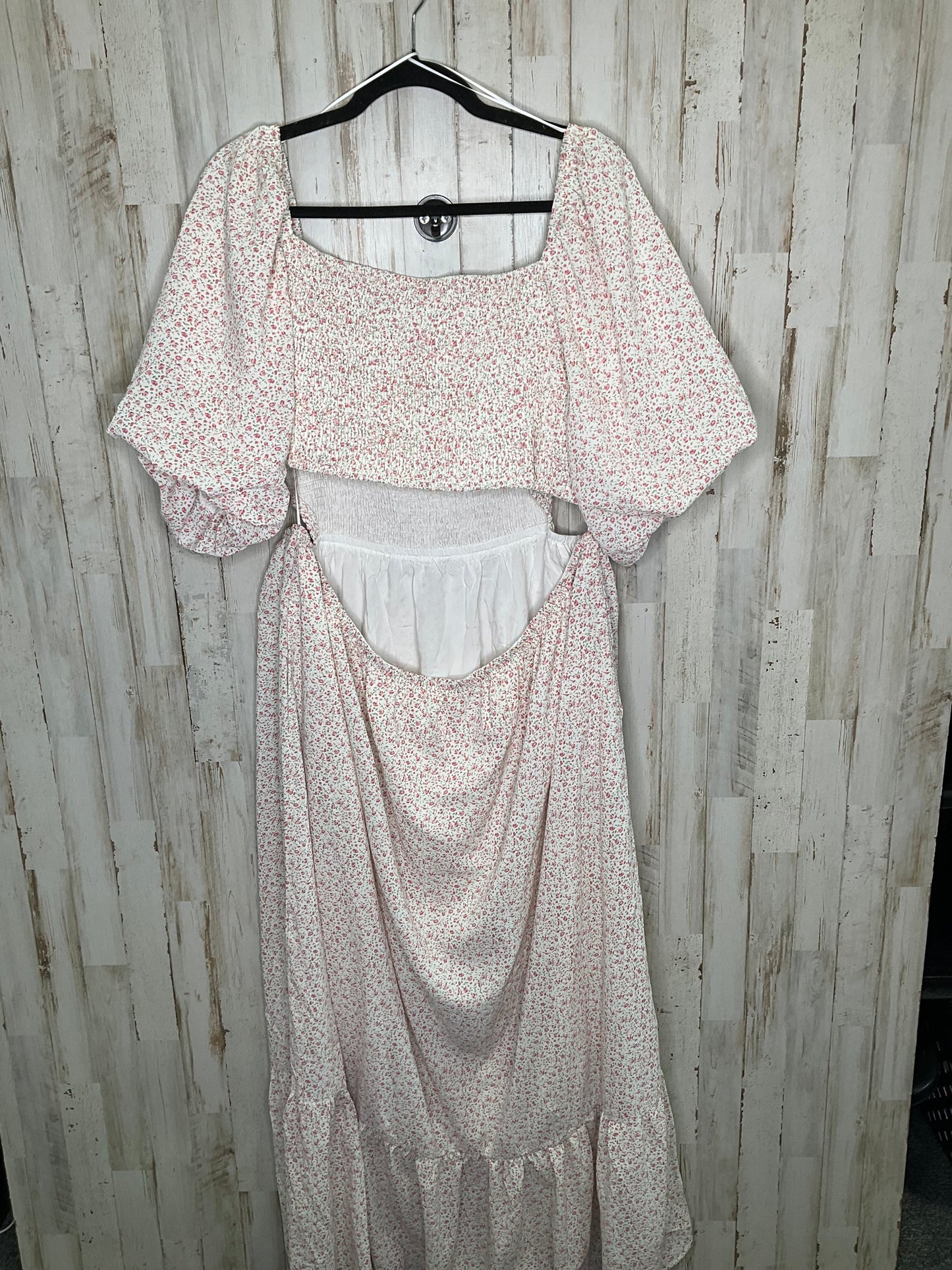 Floral Print Dress Casual Maxi Cmc, Size 3x