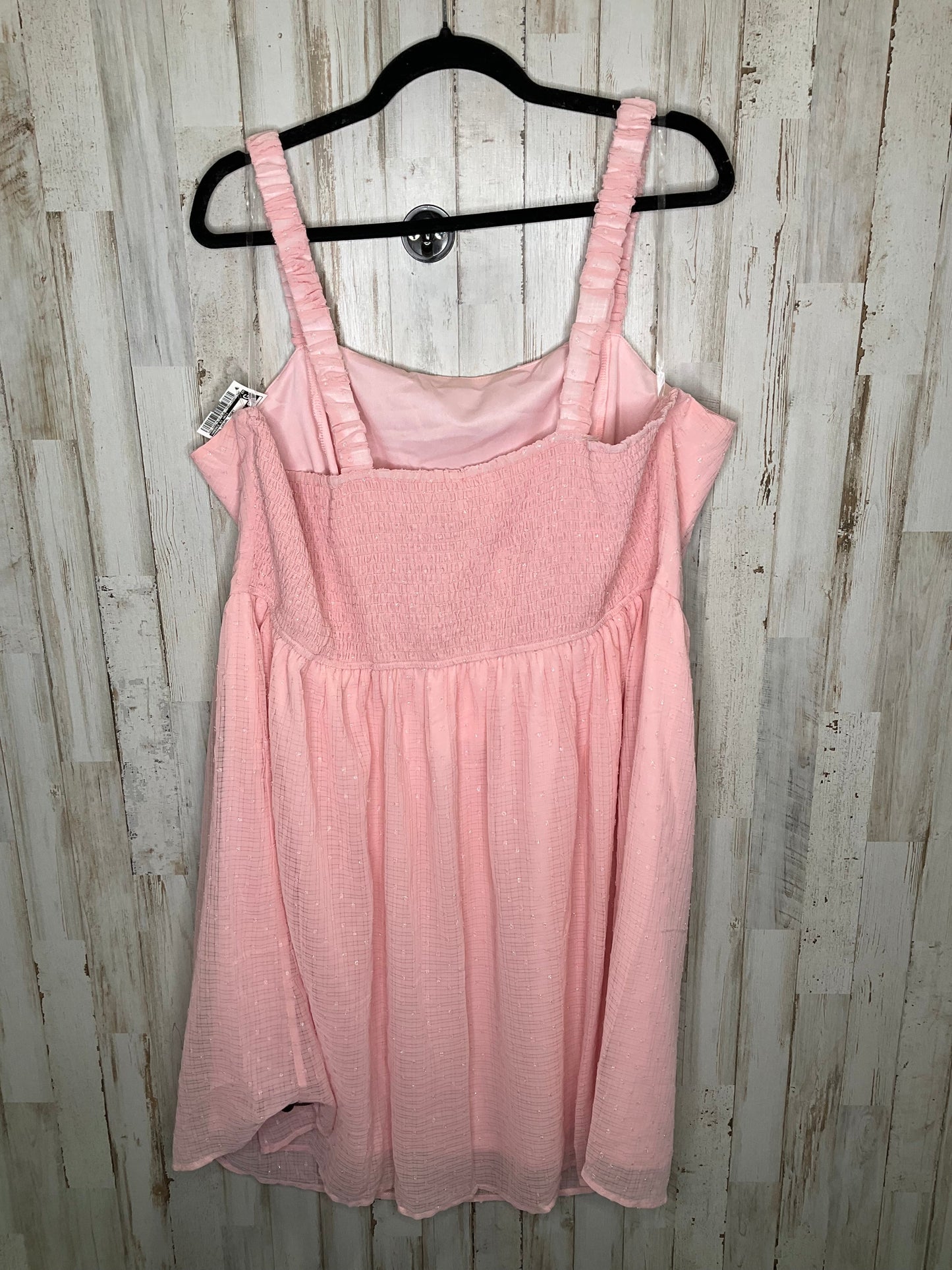 Pink Dress Casual Short Andree By Unit, Size 3x