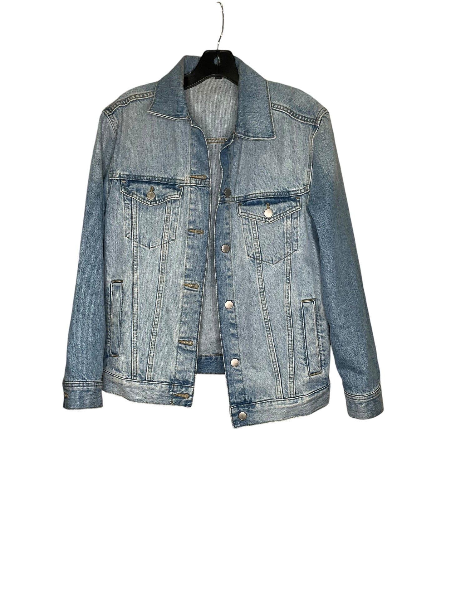 Jacket Denim By Divided In Blue, Size: Xs