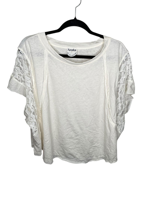 Top Short Sleeve By Altard State In Cream, Size: 2x