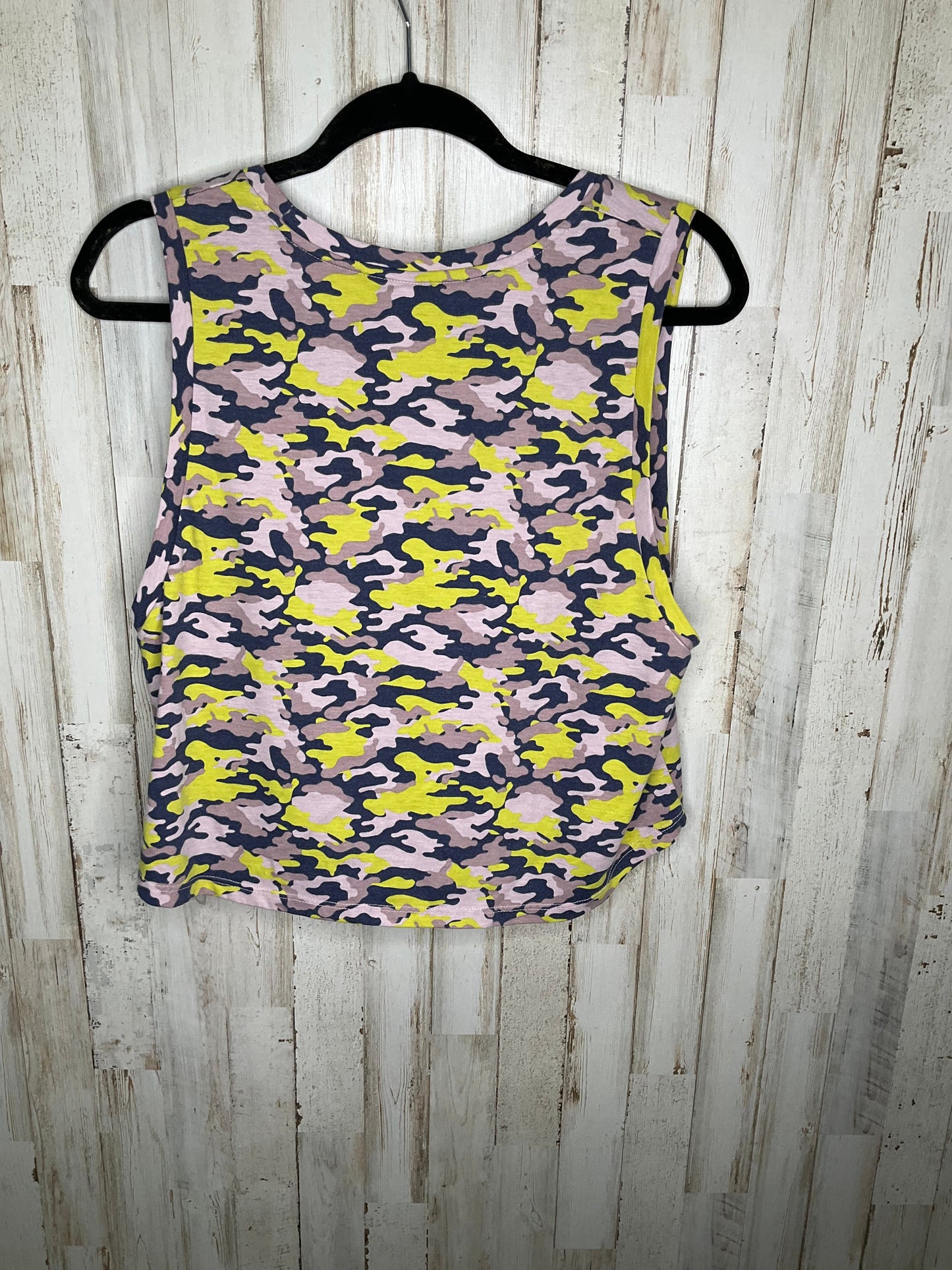 Athletic Tank Top By Fabletics In Camouflage Print, Size: M