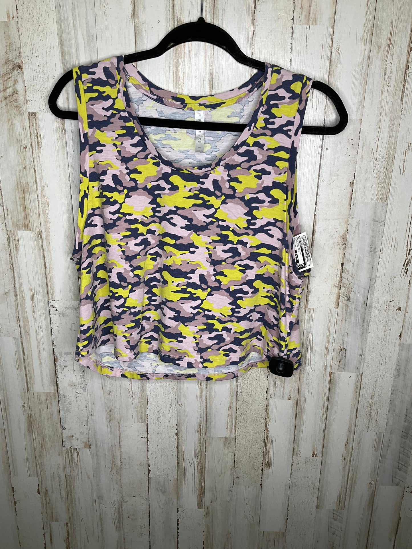 Athletic Tank Top By Fabletics In Camouflage Print, Size: M