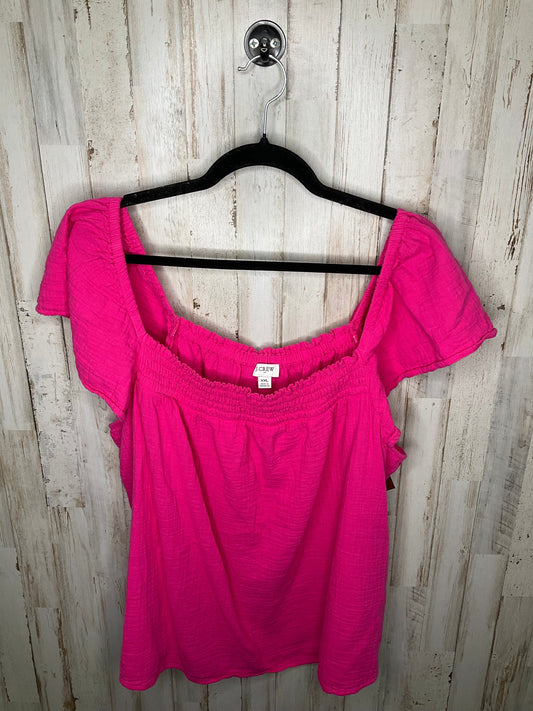 Pink Top Short Sleeve J. Crew, Size Xxl