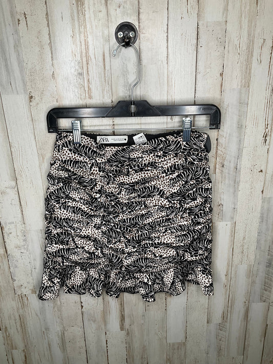 Animal Print Skirt Midi Zara, Size Xs