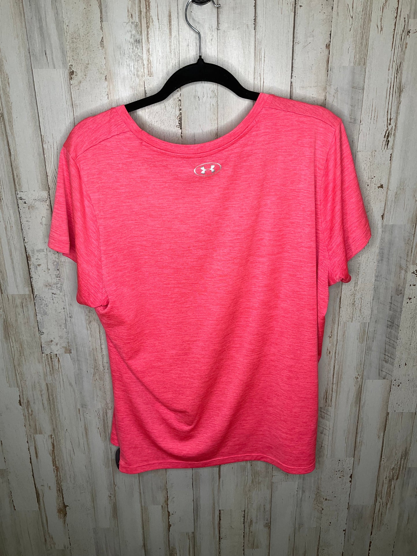 Pink Athletic Top Short Sleeve Under Armour, Size Xxl