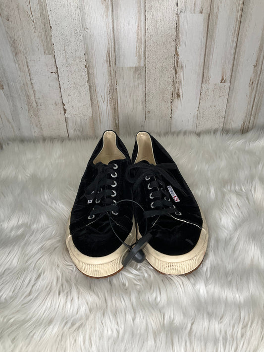 Black & Cream Shoes Sneakers Superga, Size 9