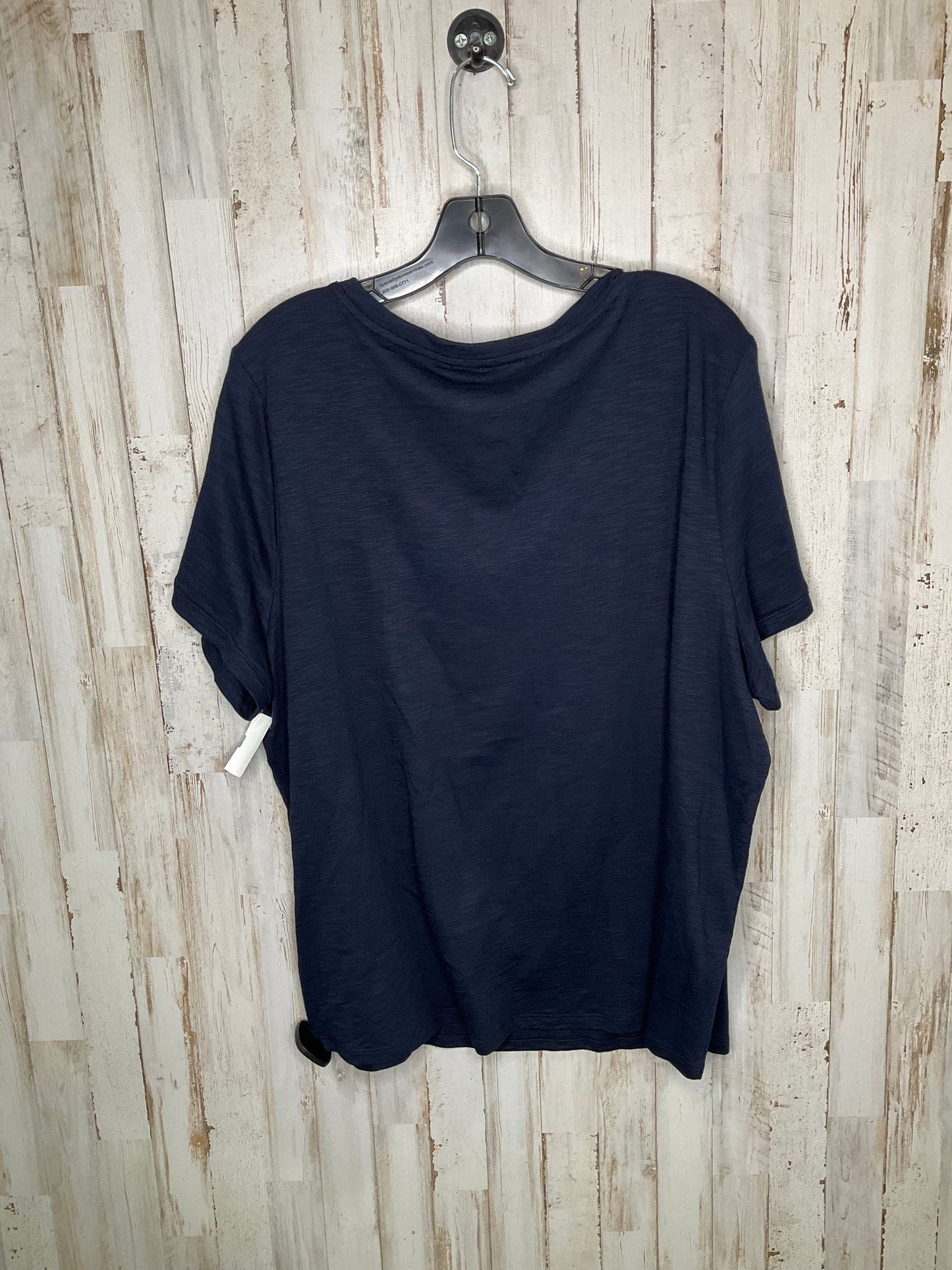 Navy Top Short Sleeve Talbots, Size 3x