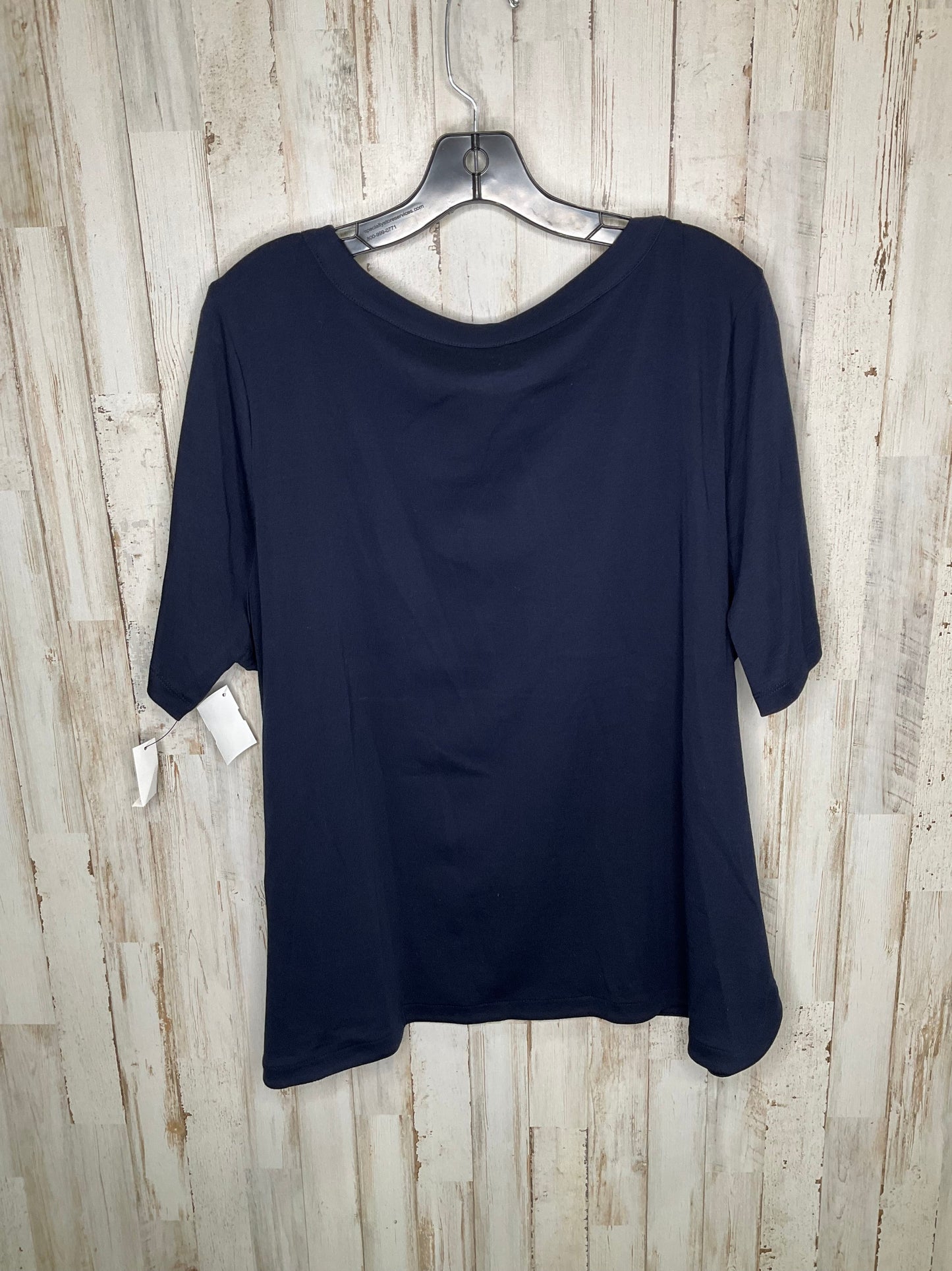 Navy Top Short Sleeve Talbots, Size 3x