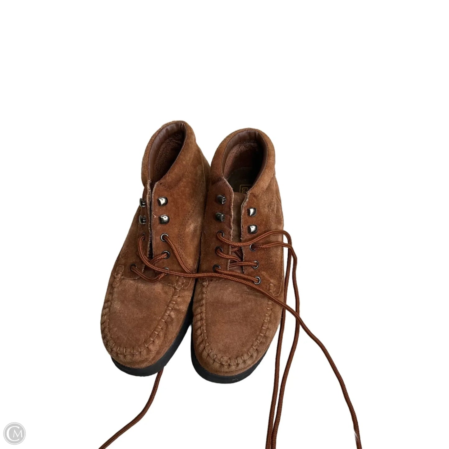 Boots Ankle Flats By Faded Glory In Brown, Size: 7.5