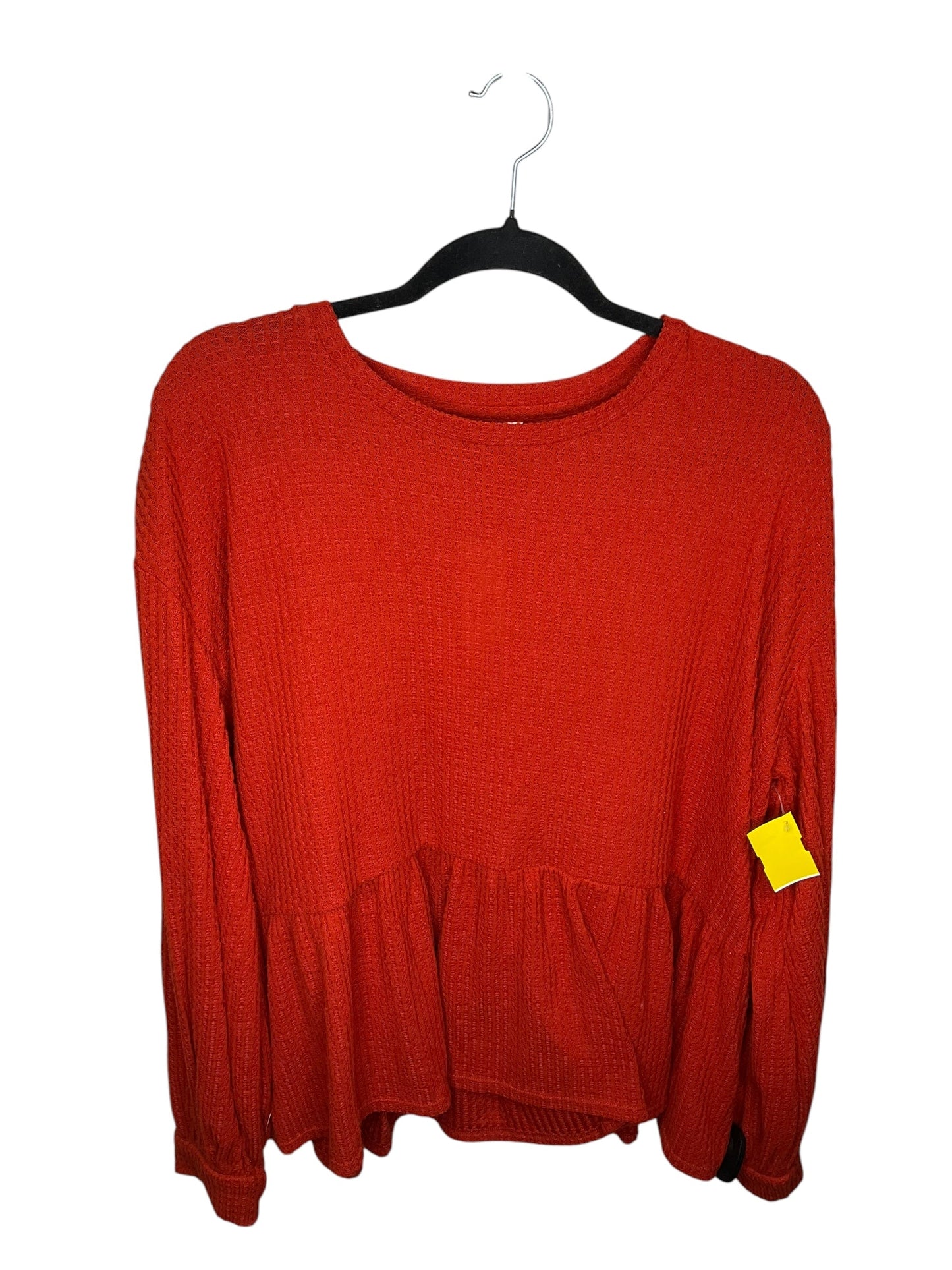 Top Long Sleeve By Crown And Ivy In Red, Size: Xl