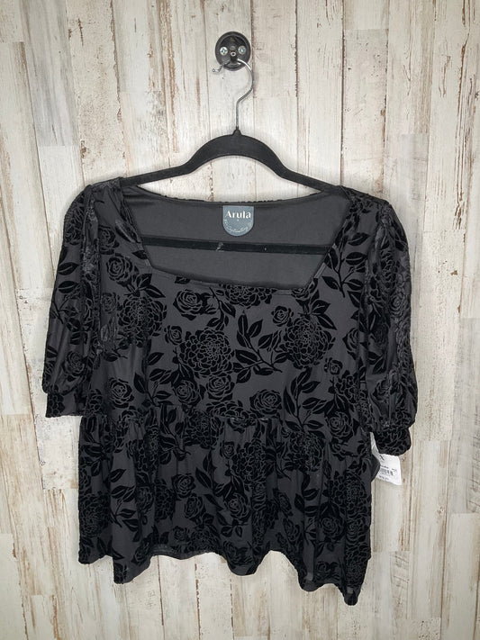 Black Top Short Sleeve Altard State, Size 1x