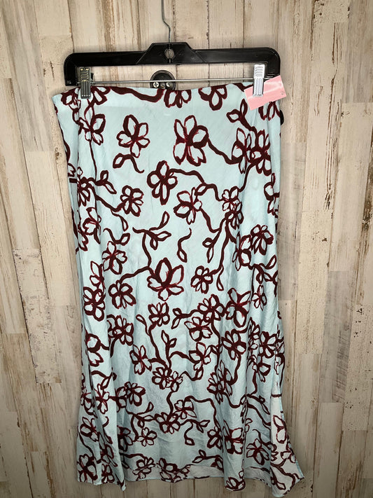 Floral Print Skirt Maxi Madewell, Size 12