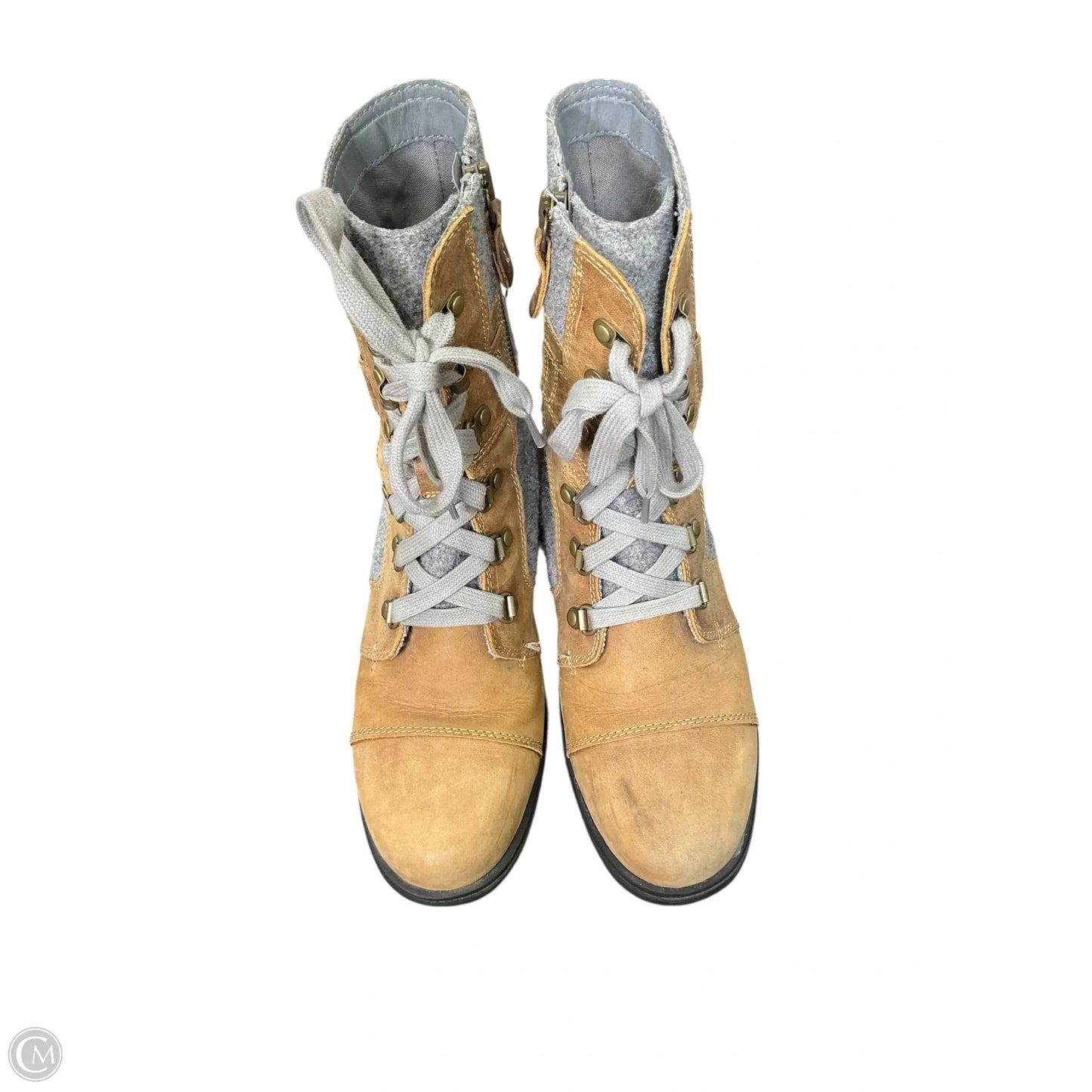 Boots Hiking By Sorel In Brown & Grey, Size: 8