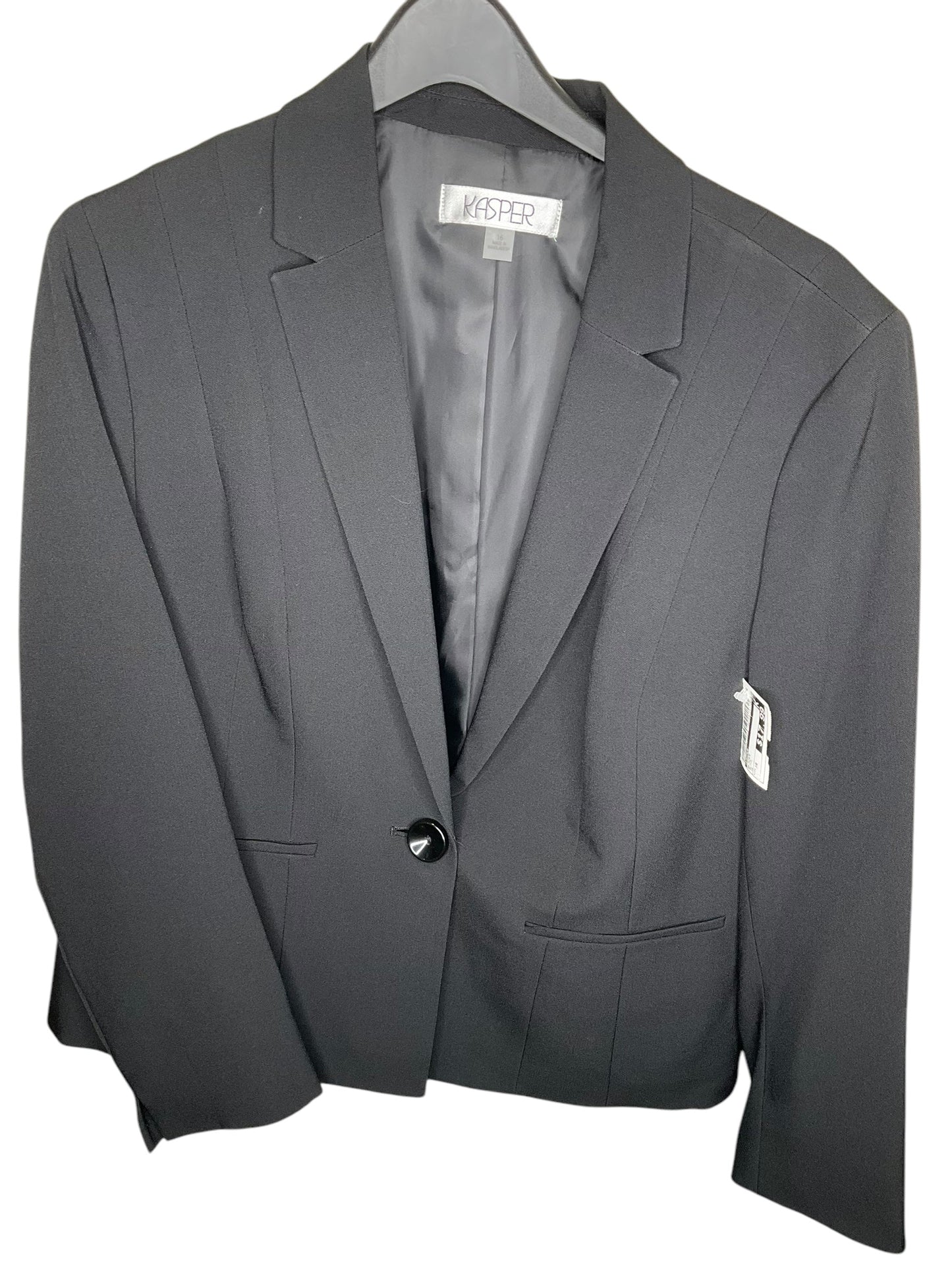 Blazer By Kasper In Black, Size: 16