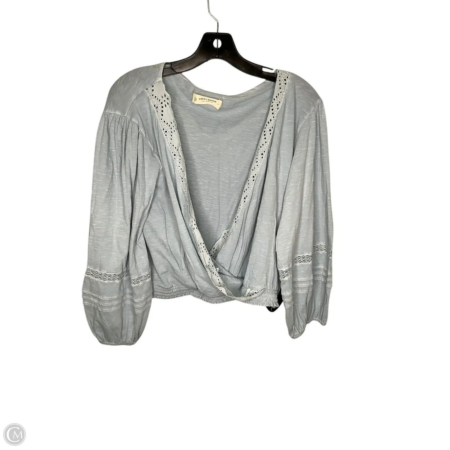 Top Long Sleeve By Lucky Brand In Blue, Size: L