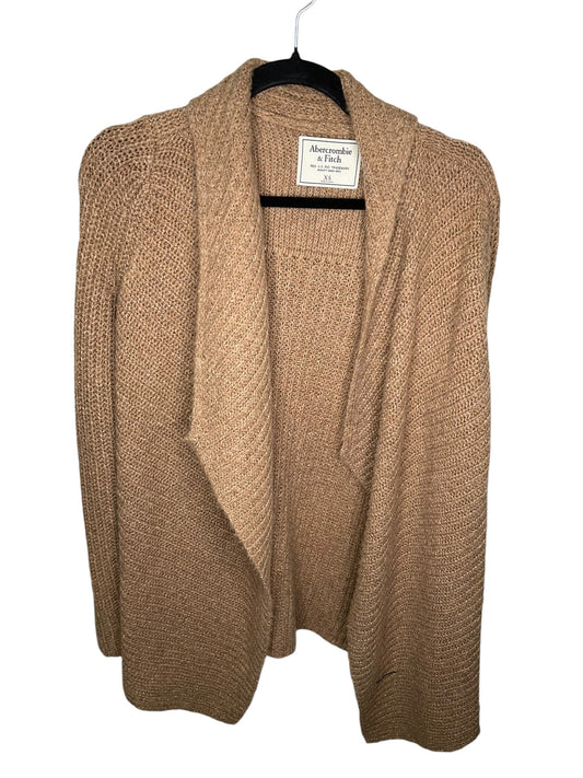 Cardigan By Abercrombie And Fitch In Brown, Size: Xs