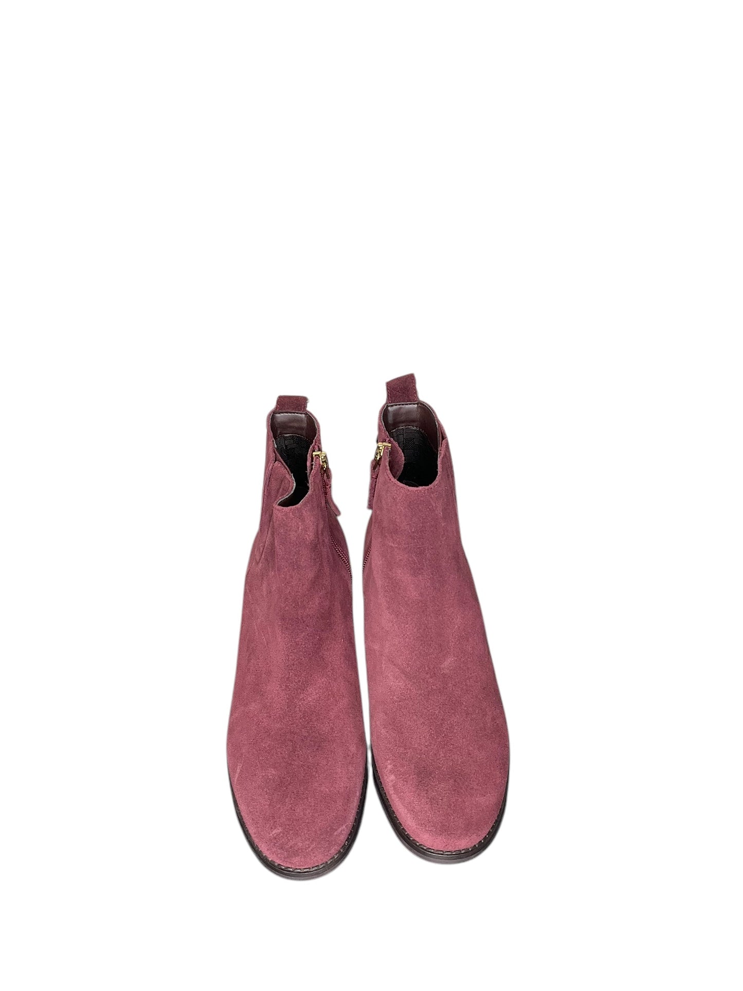 Boots Ankle Heels By Cole-haan In Maroon, Size: 8