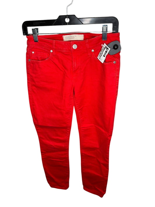 Jeans Straight By Marc By Marc Jacobs In Red, Size: 0