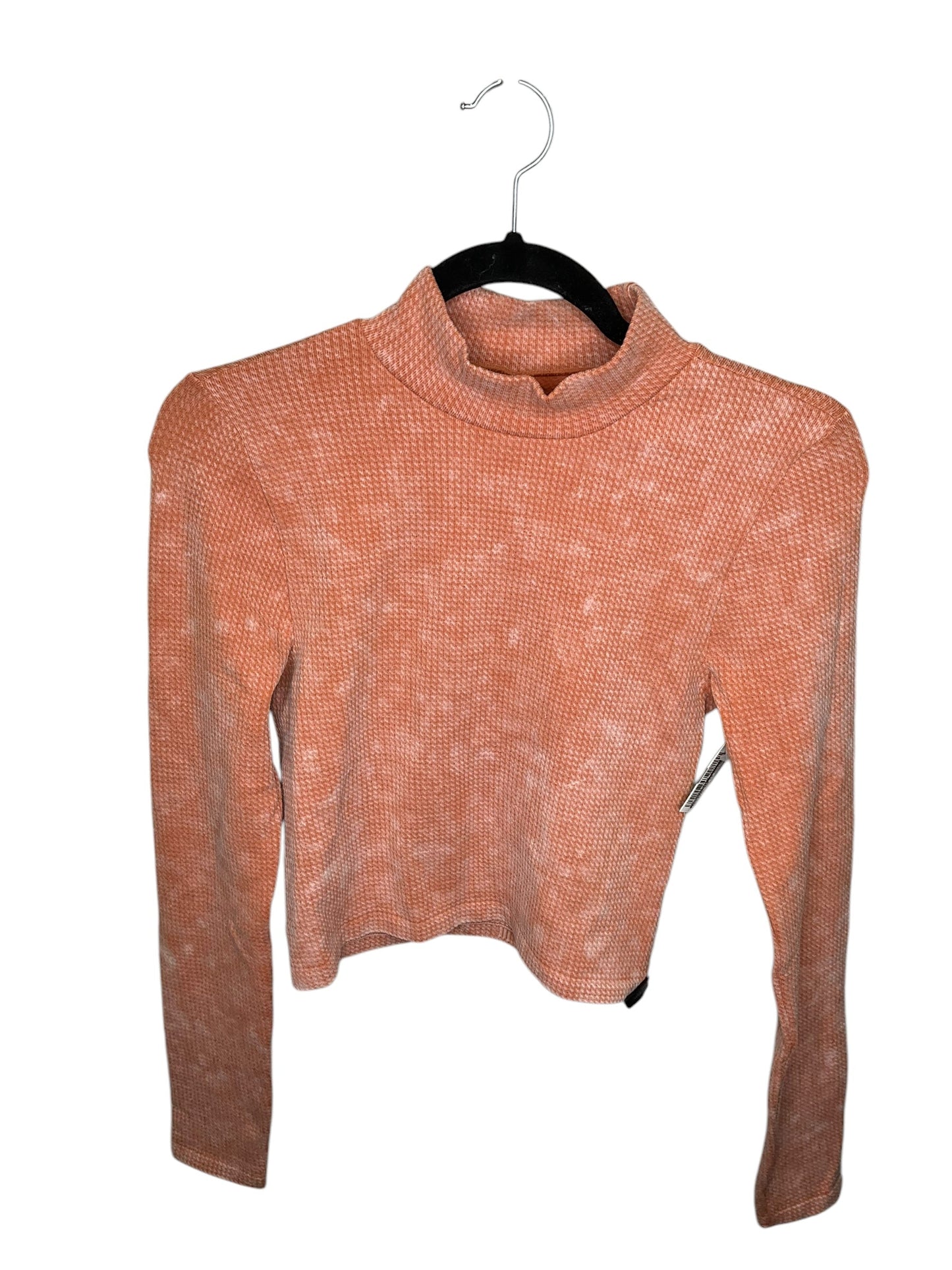 Athletic Top Long Sleeve Collar By Aeropostale In Copper, Size: M