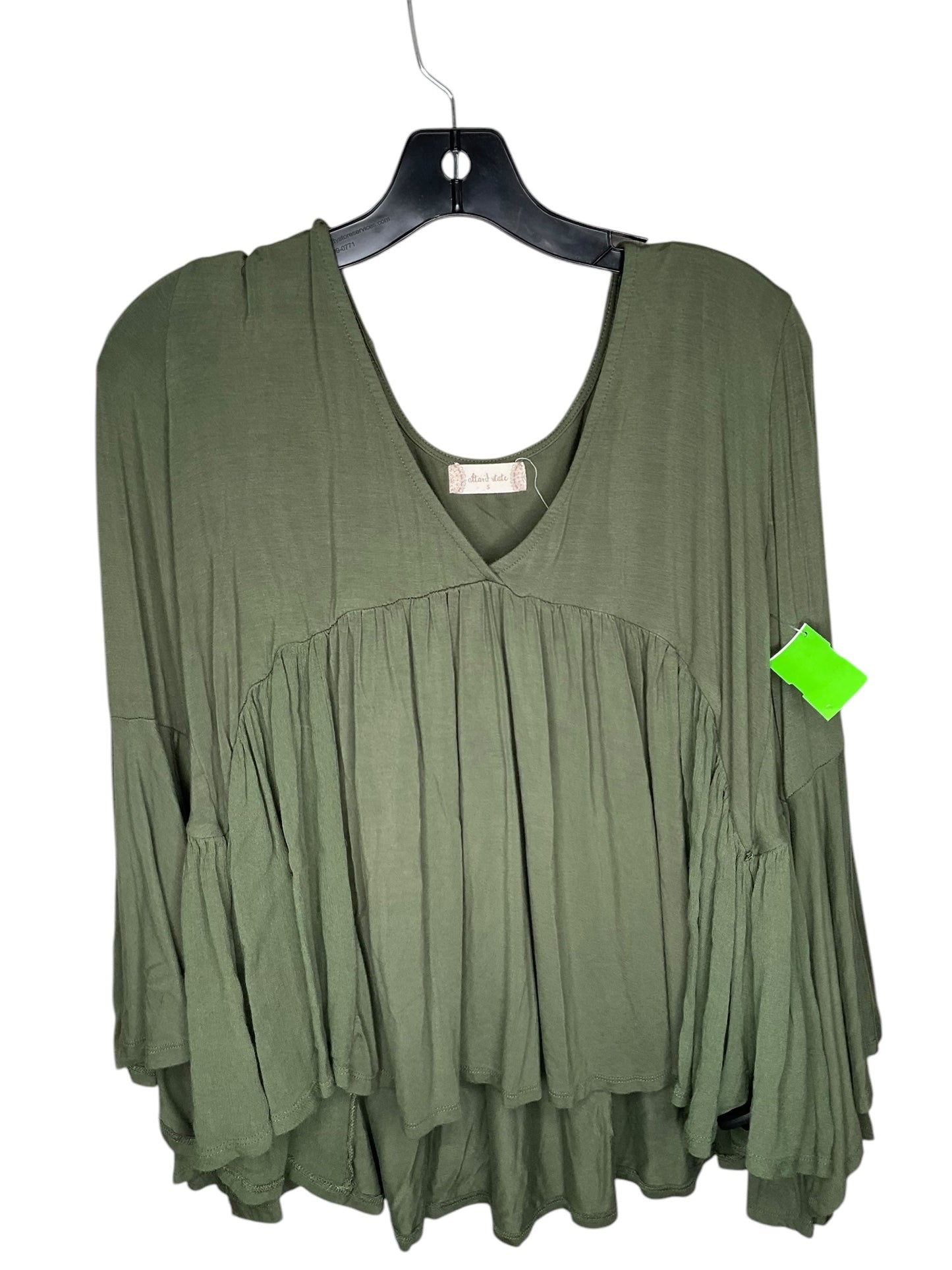 Top Long Sleeve By Altard State In Green, Size: S