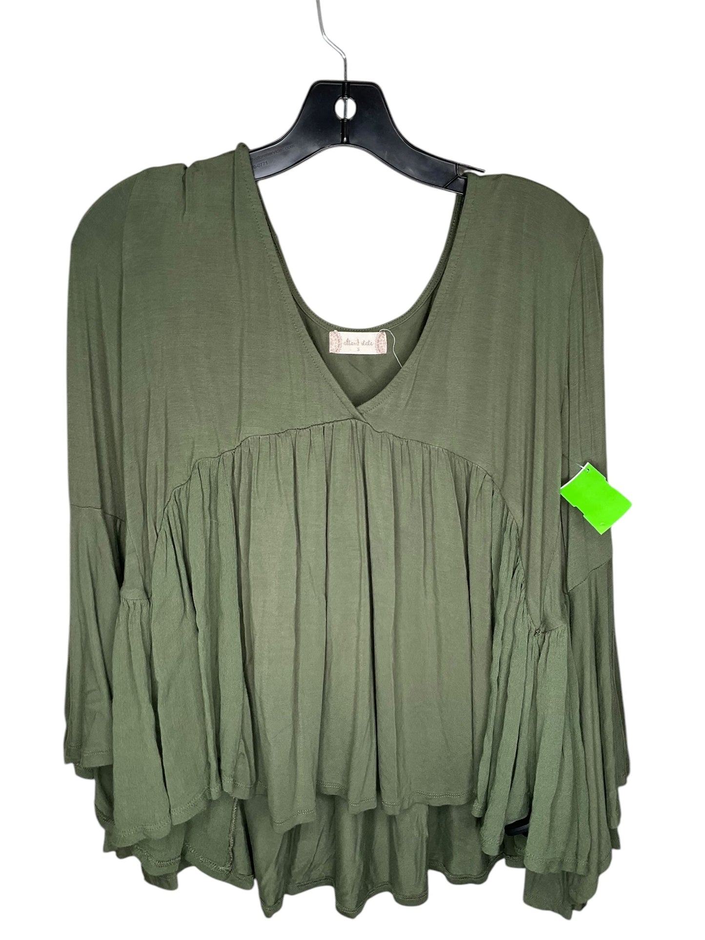 Top Long Sleeve By Altard State In Green, Size: S