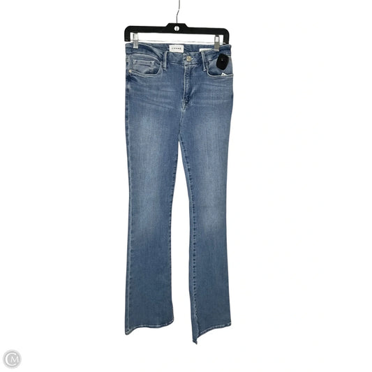 Jeans Flared By Frame In Blue Denim, Size: 6