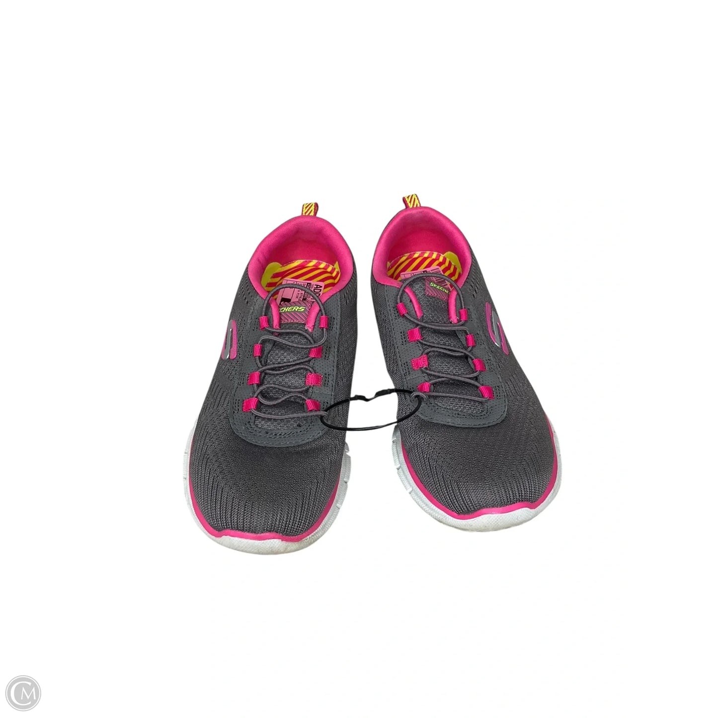 Shoes Athletic By Skechers In Grey & Pink, Size: 6