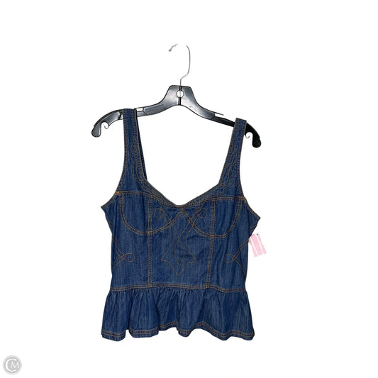 Tank Top By Pilcro In Blue Denim, Size: Xl