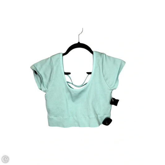Top Short Sleeve By Aerie In Aqua, Size: Xl