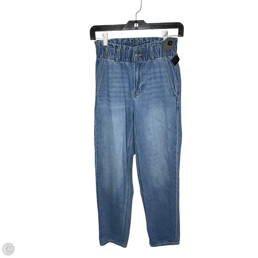 Jeans Straight By American Eagle In Blue Denim, Size: 2