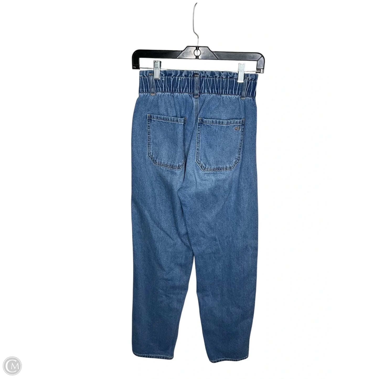 Jeans Straight By American Eagle In Blue Denim, Size: 2
