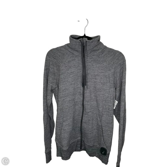 Athletic Sweatshirt Hoodie By Lululemon In Grey, Size: 12