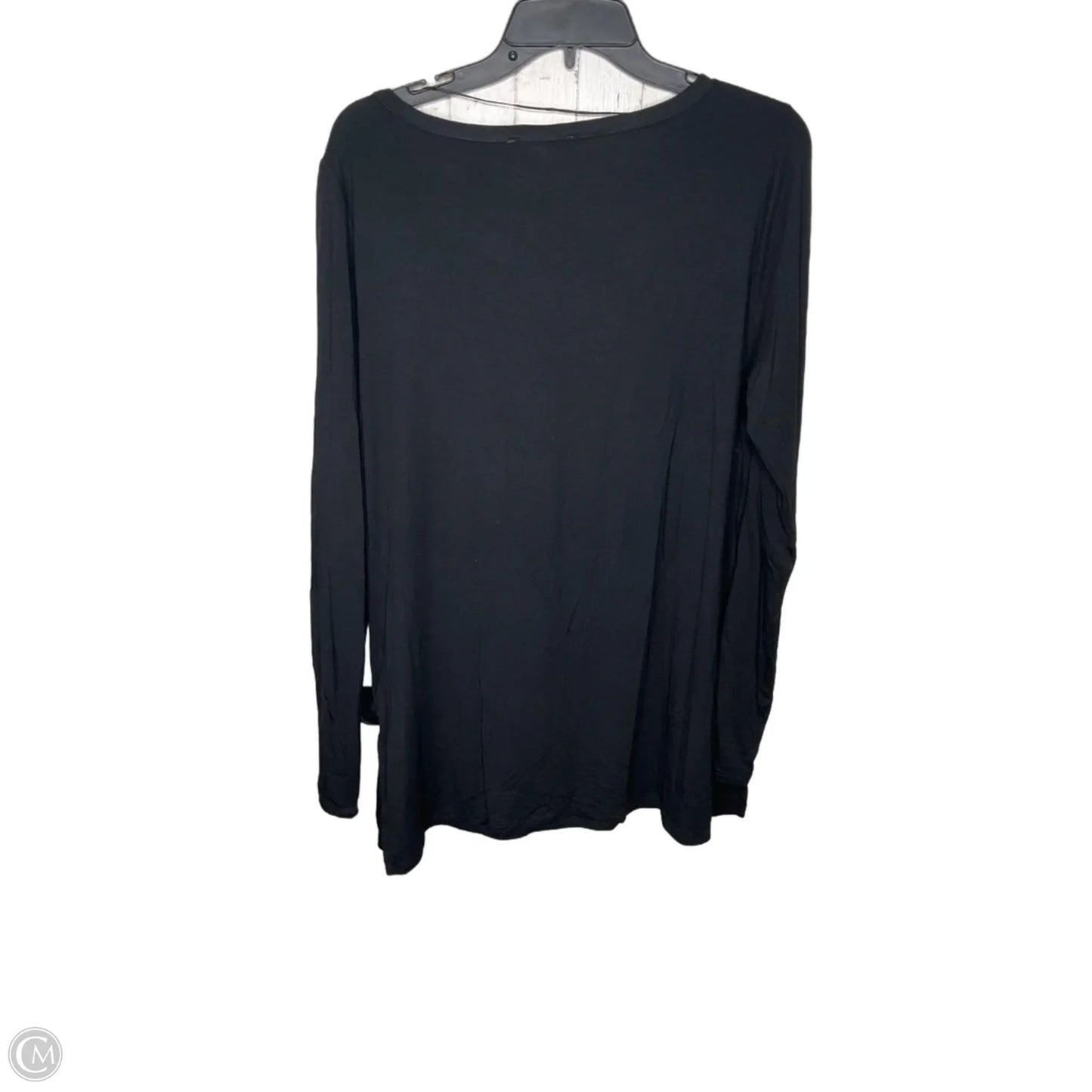 Top Long Sleeve By Cable And Gauge In Black, Size: Xl