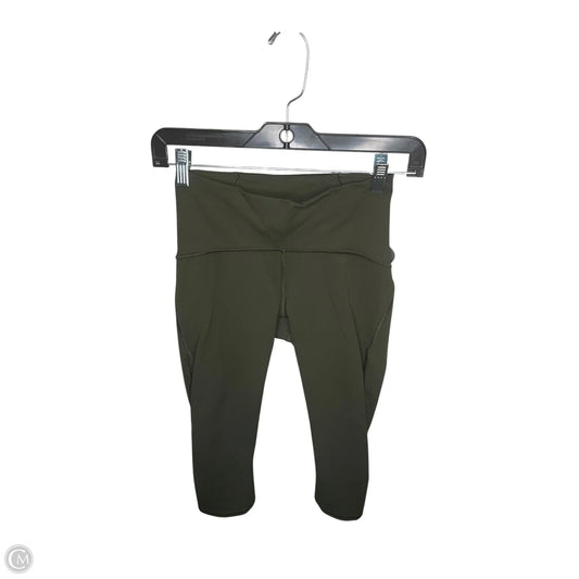 Athletic Leggings Capris By Lululemon In Green, Size: 4