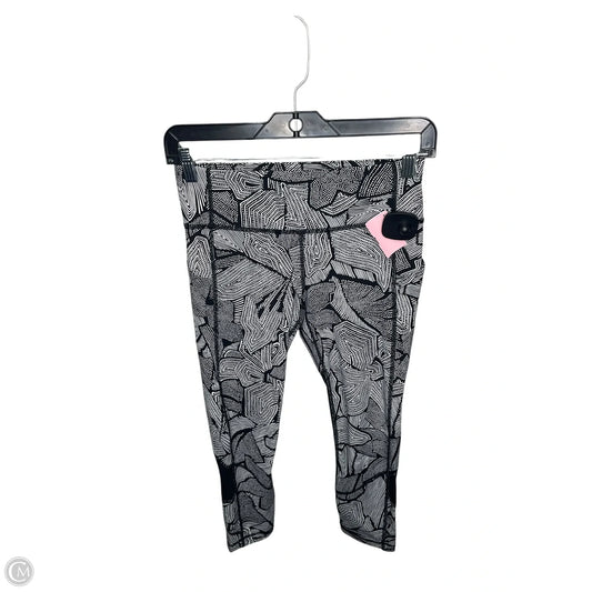 Athletic Leggings By Lululemon In Black & White, Size: 4