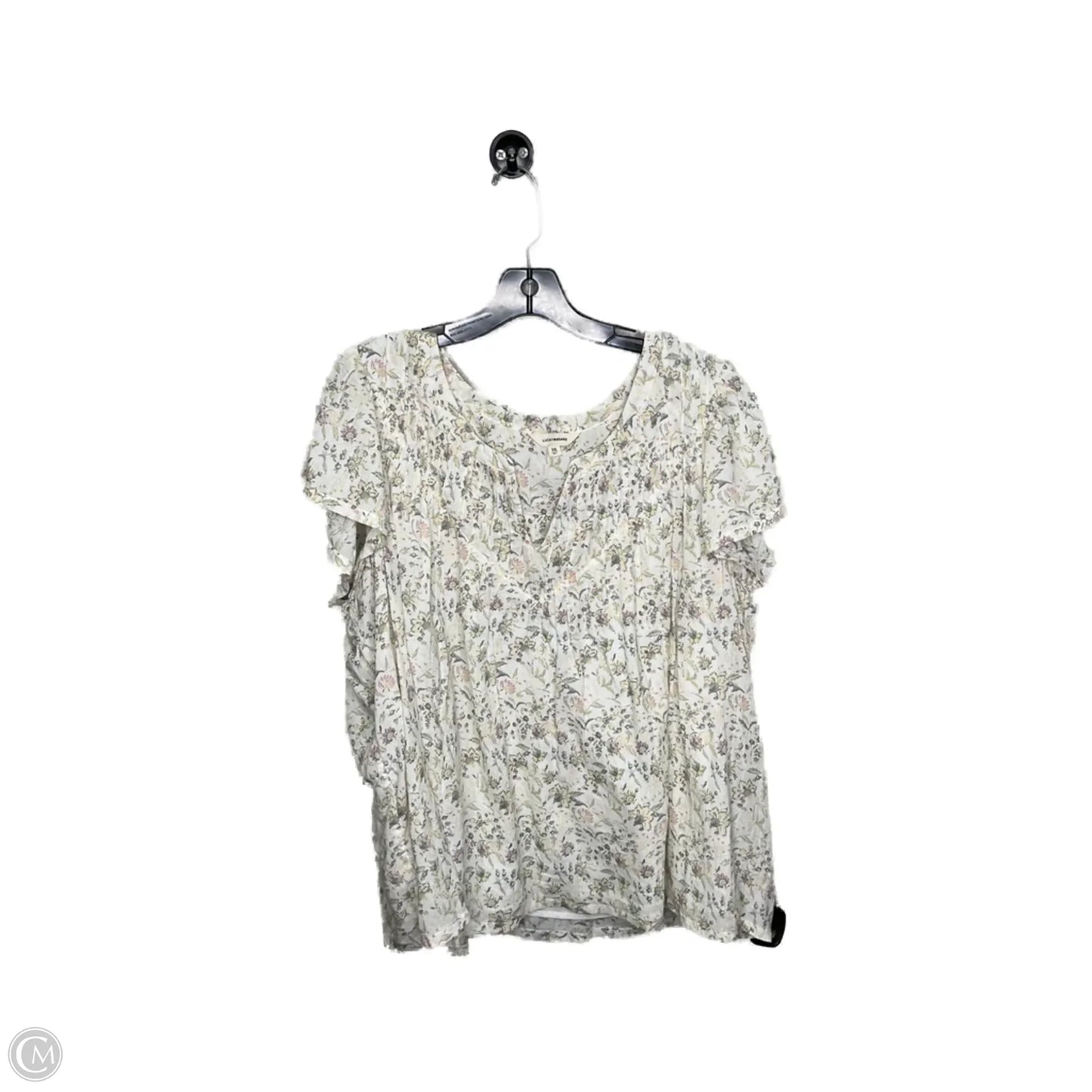 Top Sleeveless By Lucky Brand In Floral Print, Size: Xxl