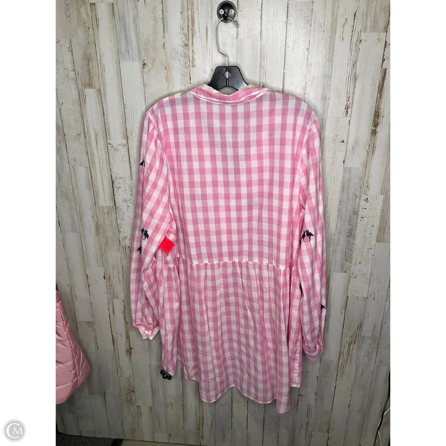 Top Long Sleeve By Crown And Ivy In Pink, Size: Xxl